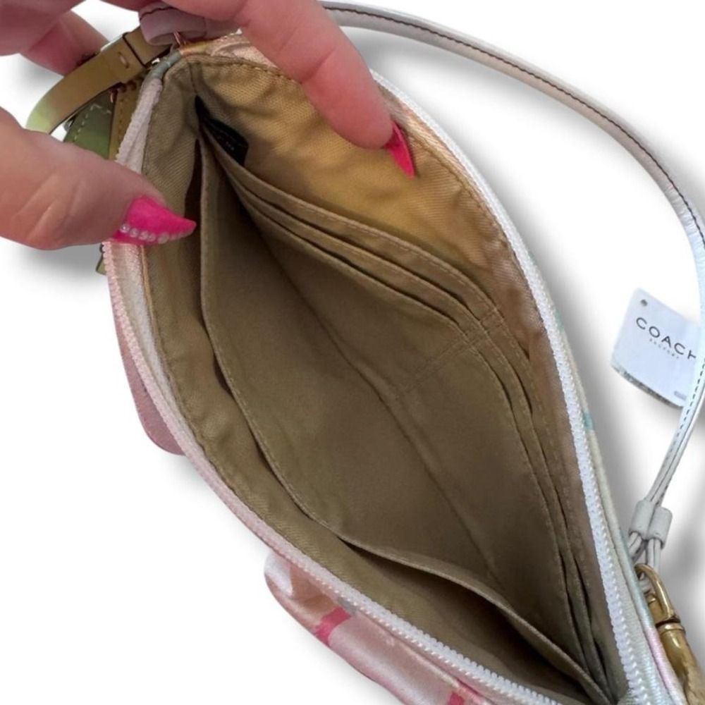 Y2k Coach Hampton Scribble Multifunction Wristlet… - image 3